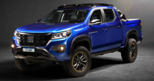 Foto da dianteira da Fiat Titano New Holland