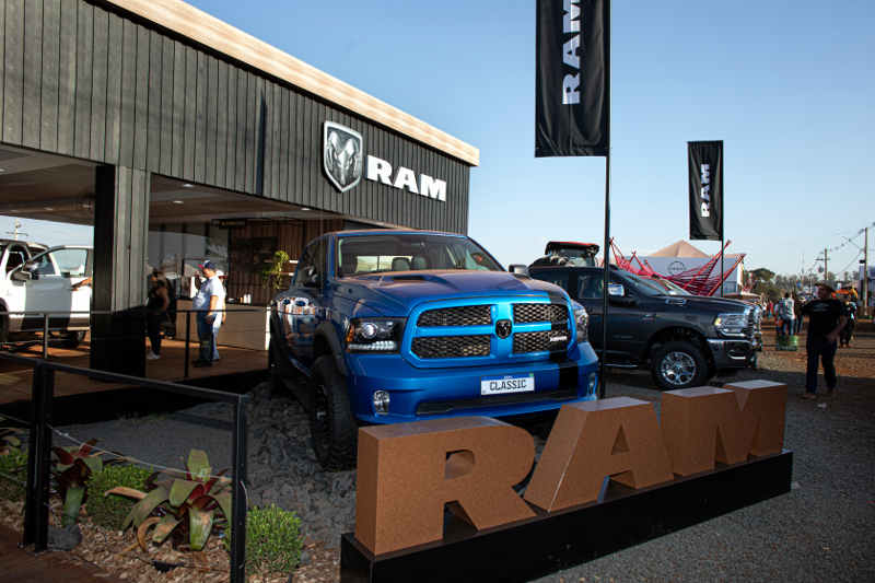 Ram/Divulgação Foto do estande da Ram na Agrishow
