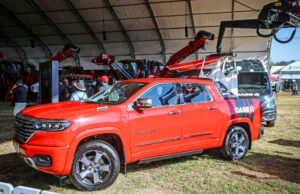 Foto da Ram e da Case IH juntas na agricultura