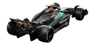 Foto do Hot Wheel da escuderia Mercedes da Formula 1