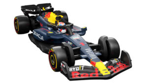 Foto da dianteira do Hot Wheel da escuderia Red Bull da Formula 1