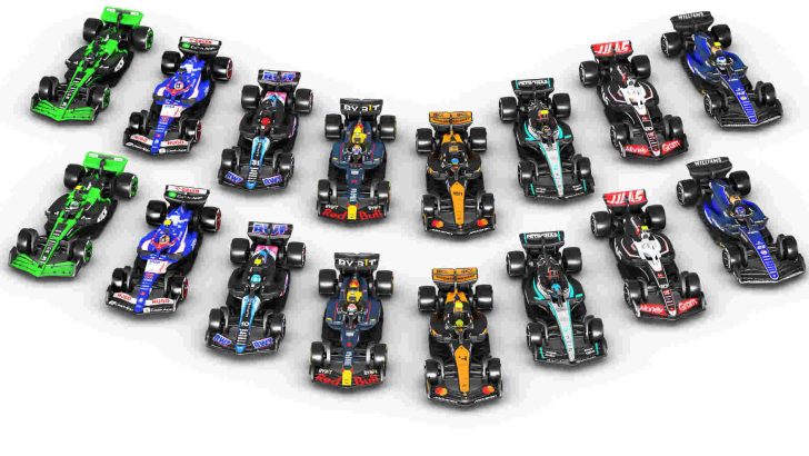 Foto de capa dos modelos Formula 1 e Hot Wheels
