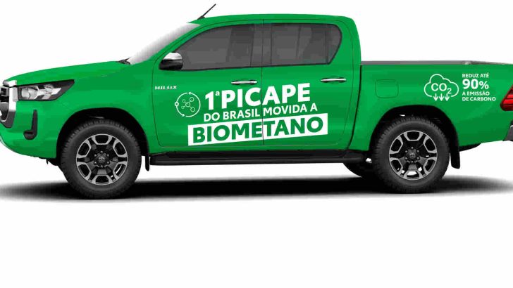 Foto de capa da picape Toyota Hilux Biometano