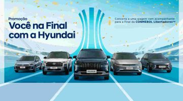 Foto de capa da arte usada pela Hyundai para a campanha da final da Copa Conmebol Libertadores 2025