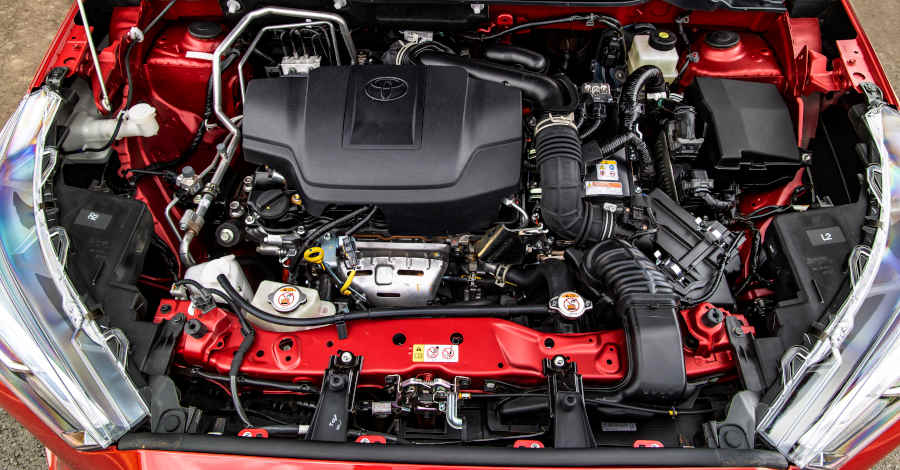Toyota/Divulgação Foto do motor à combustão e dos motores elétricos do Toyota Yaris Cross híbrido