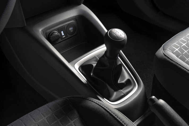 Hyundai/Divulgação Foto do câmbio manual de cinco marchas do Hyundai HB20S Comfort Plus