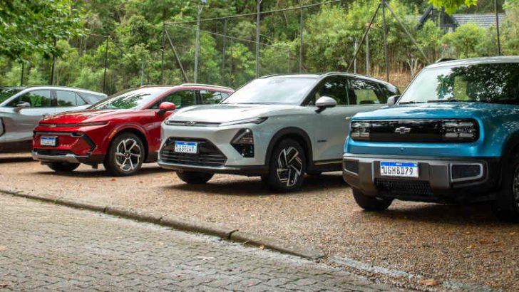 Foto dos SUVs elétricos da Chevrolet