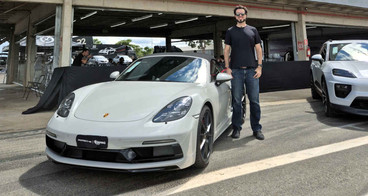 Renato Parizzi / De 0 a 100 Foto de Renato Parizzi e do Porsche 718 Boxster GTS