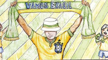 Imagem da campanha da Hyundai que estampará um dos ônibus das Seleções Nacionais na Copa do Mundo 2026 - Brasil