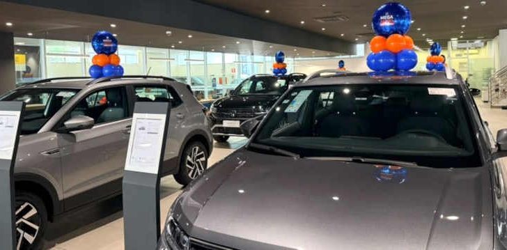 Foto da concessionária Carbel Volkswagen, durante o Mega Feirão do Grupo Carbel 2026